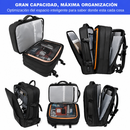 Morral Viajero | Viaja Sin Pagar Equipaje Extra - el bolso que cumple todas las aerolíneas, organiza todo y no le teme a la lluvia.