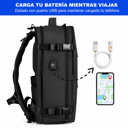Morral Viajero | Viaja Sin Pagar Equipaje Extra - el bolso que cumple todas las aerolíneas, organiza todo y no le teme a la lluvia.