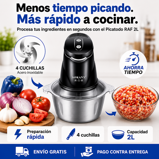 PICATODO - Picadora De Alimentos Eléctrica Multifuncional