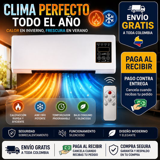 SplitMax - SUPER AIRE ACONDICIONADO PORTÁTIL 2 EN 1